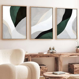 Wallity Huhu229 - Conjunto de 3 Cuadros Decorativos 50 x 70 cm